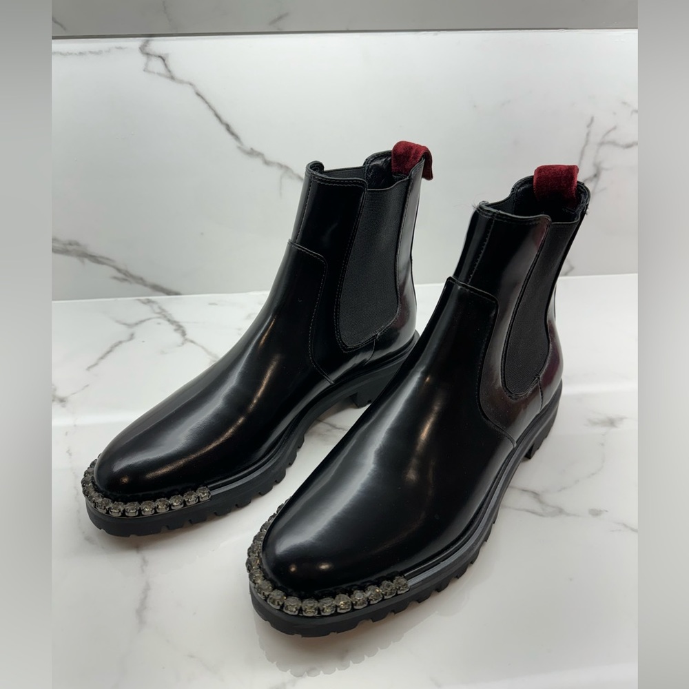 Schultz Daisha embellished black booties